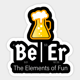 Funny Chemistry Beer Shirt Sticker